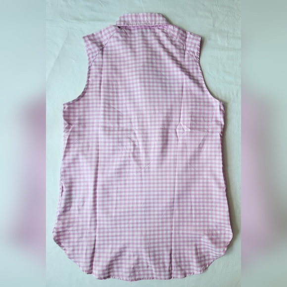 COLUMBIA Anytime Lite Sleeveless Shirt - Pink Gingham - Size S (NWT) - Picture 11 of 16